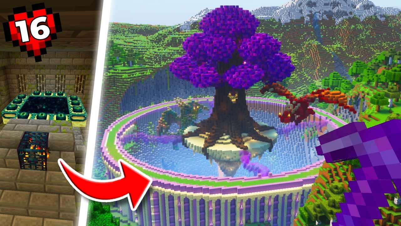 I Transformed EVERY PORTAL in Minecraft Hardcore!