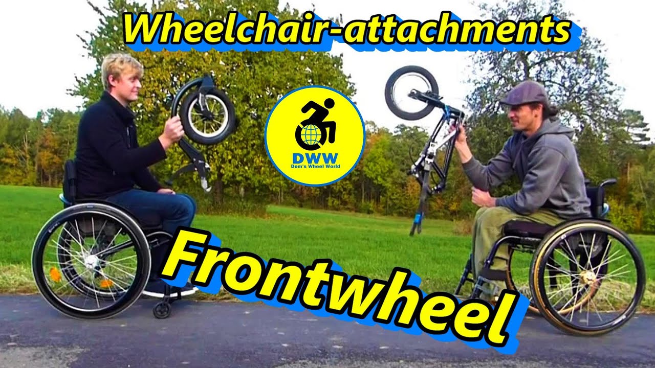 Frontwheel Wheelchair attachment (Freewheel Snoll on Vosara Quinty) -Dom`s Wheel World  Folge 16