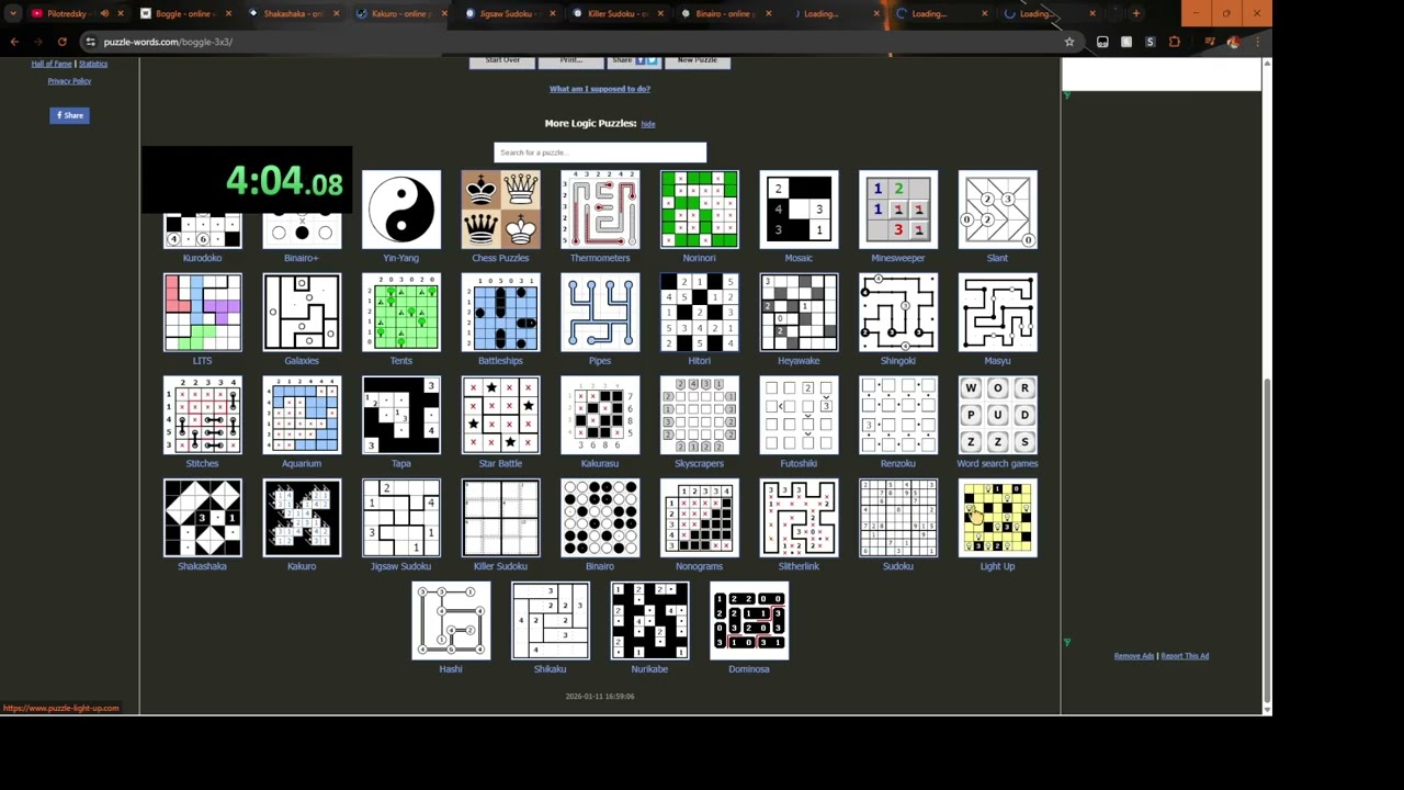 How long does it take to beat one puzzle of each category?