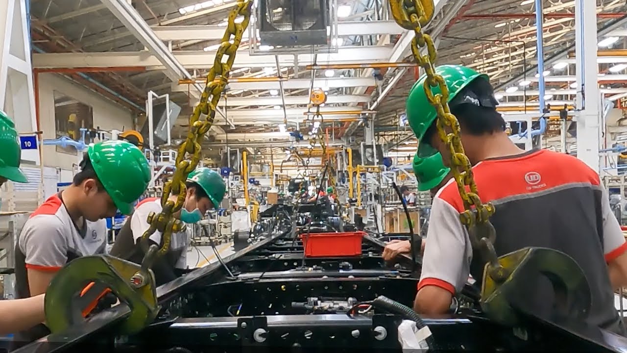 Assembly Line in UD Trucks Bangkok Plant
