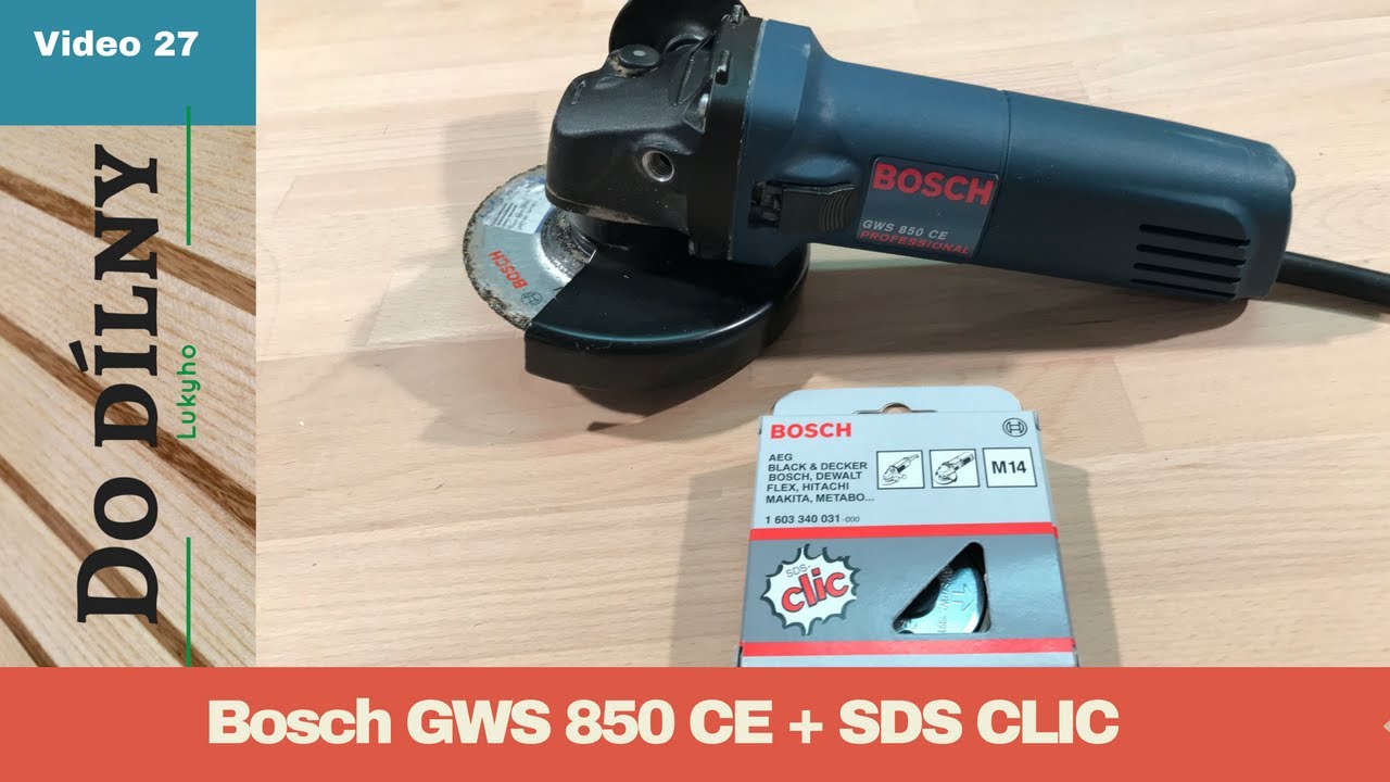 Bosch GWS 850 CE / SDS clic / úhlová bruska