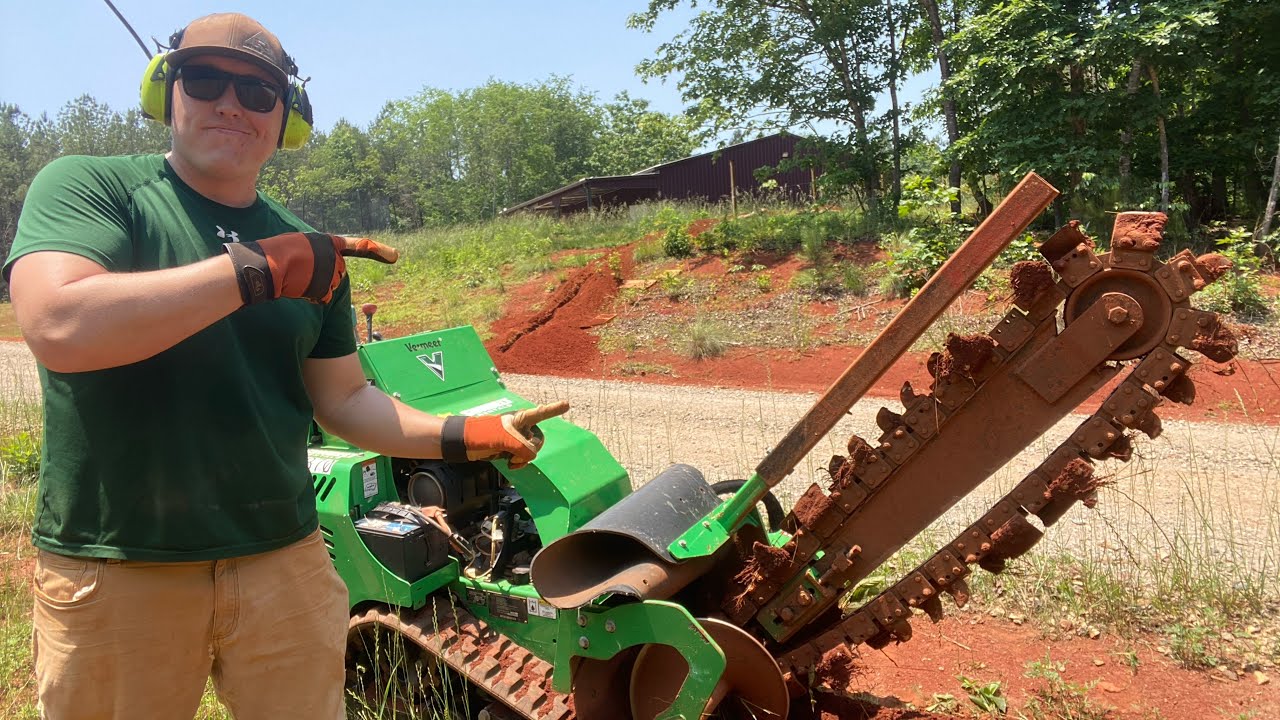 How to use a Ditch Witch/ Trencher Vermeer RTX250
