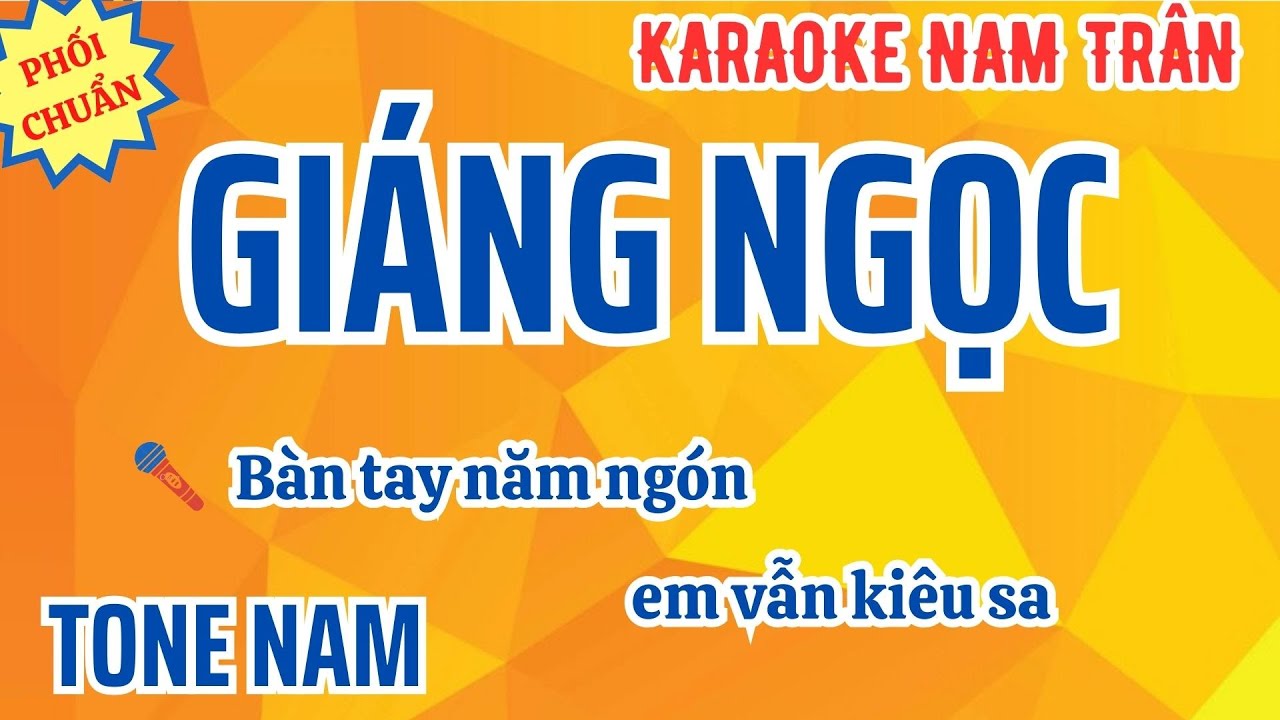 Karaoke Giáng Ngọc Tone Nam | Nam Trân
