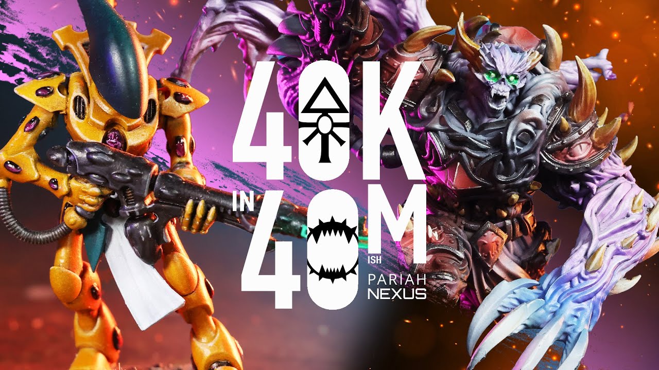 World Eaters vs Aeldari! JT takes on Miniwargamer Dave. Warhammer 40k in 40m