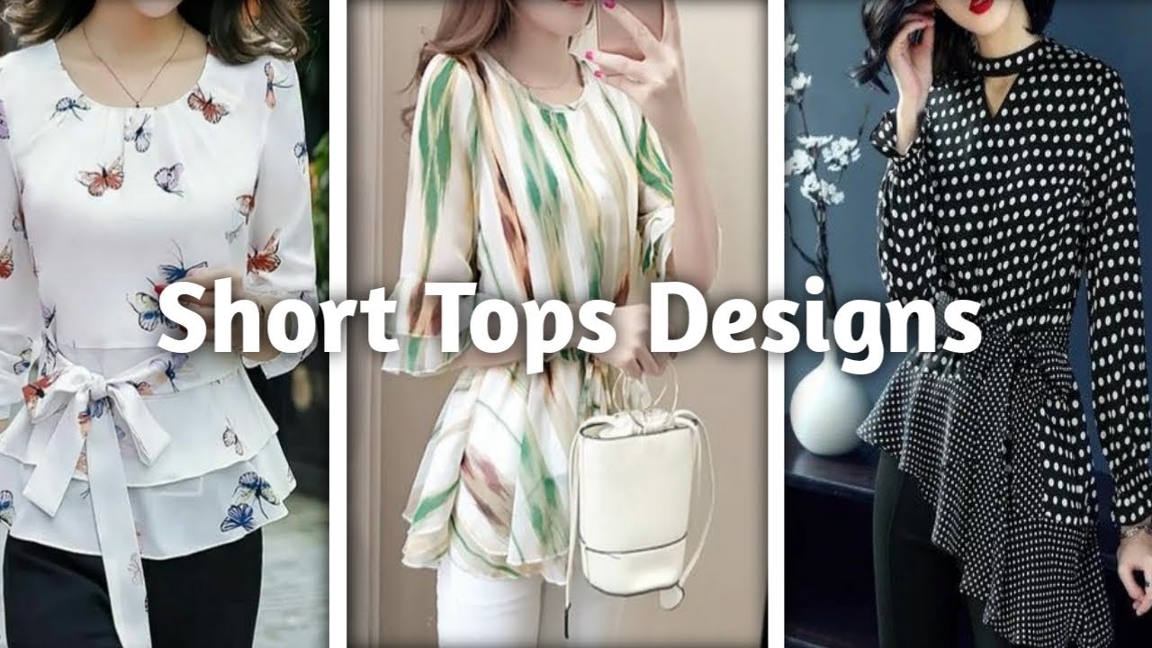 Stylish Short Tops Designs For Girls 2022 I Sharifa Fashion