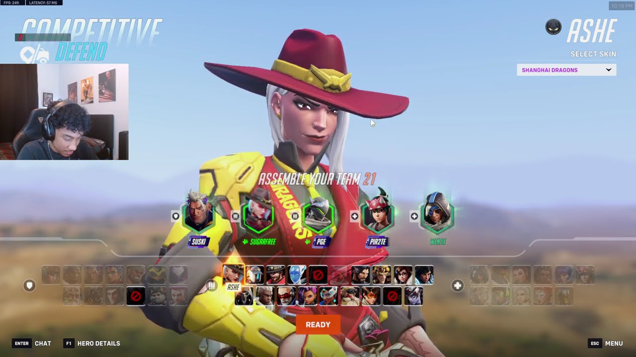 Без сахара: Безумный ЭШЕ, 16 сезон, топ-500 игрового процесса Overwatch 2