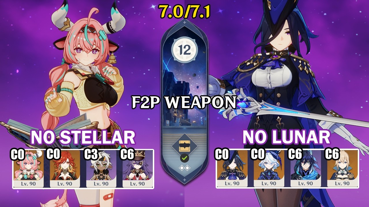 C0 Varesa Overload & C0 Clorinde Taser | Spiral Abyss 7.0 7.1 | Genshin Impact 【原神】