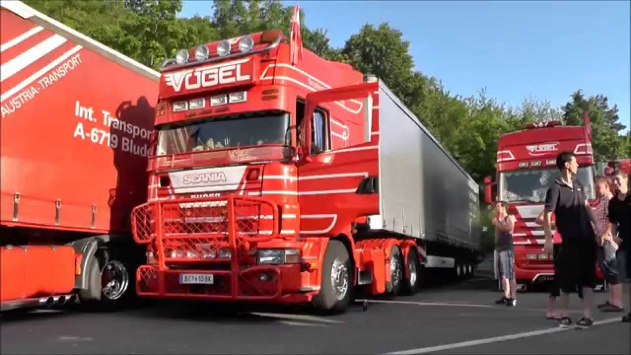 Geiselwind 2014 Truckertreffen TEIL 1/3 VÖGEL, JENS BODE, SCHUBERT uvm[+V8 Sound] [HD]