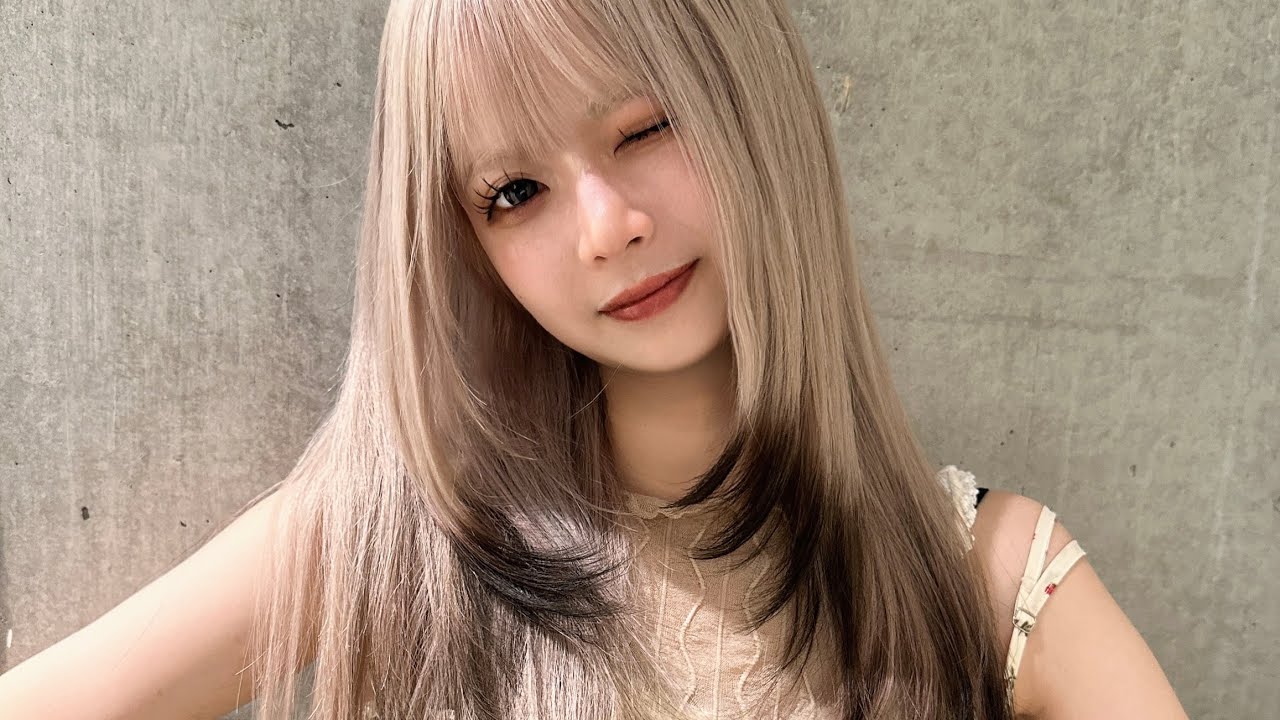 【大流行‼️ワンチャンカラー⁉️】#ケアブリーチ #ハイトーン #ハイトーンカラー #東京ハイトーン #名古屋美容師 #名古屋ハイトーン #レイヤー #レイヤーカット #ワンチャンカラー