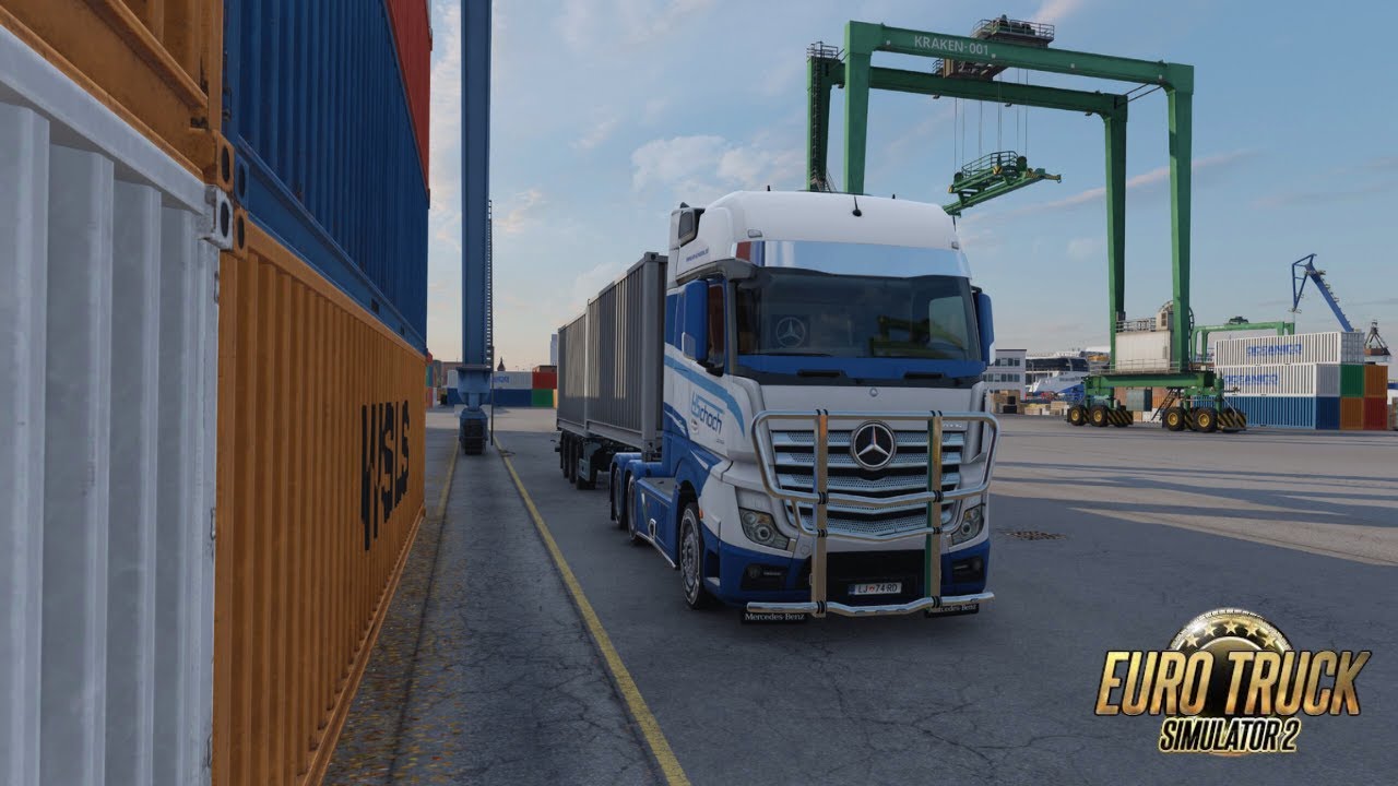 Cinematic Sunrise Trucking from Hamburg to Esbjerg | ETS2 Relaxing Drive