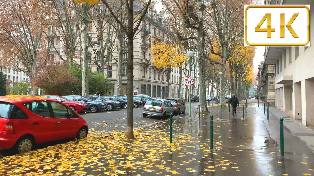 WALKING Tour FRANCE, Walk To sixth district of Lyon, 4k walking Tour, beautiful neighborhood