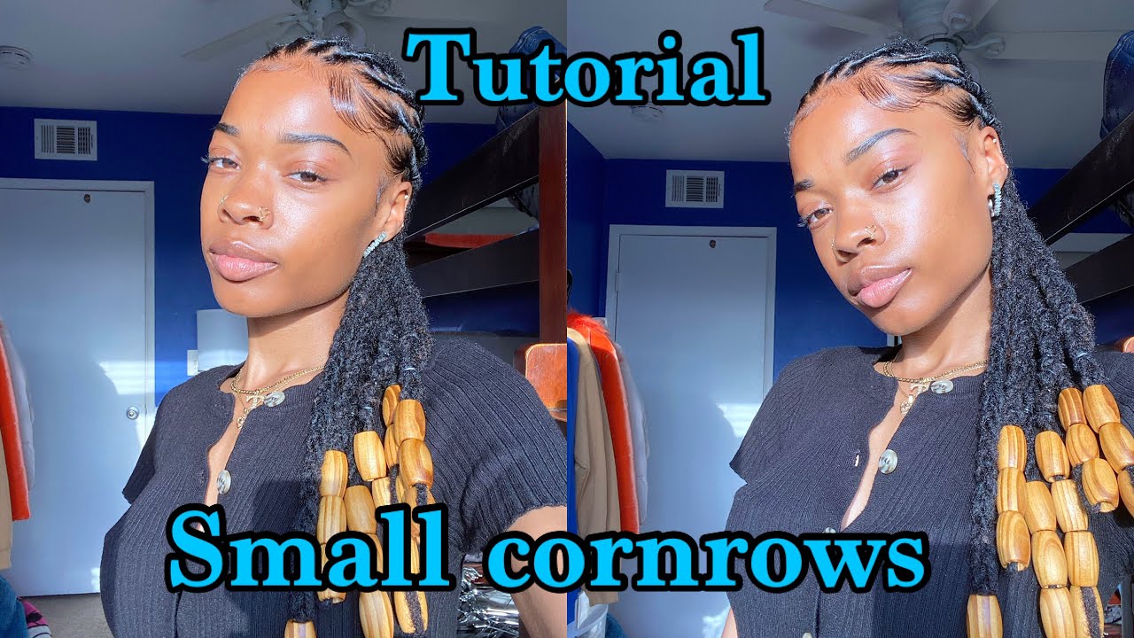 loc cornrows (small braids) Tutorial