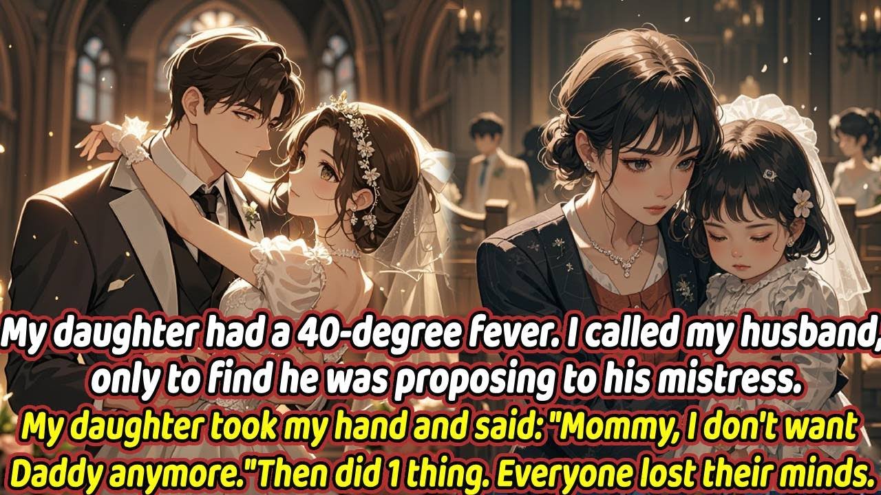 My daughter had a 40-degree fever.I called my husband, only to find he was proposing to his mistress