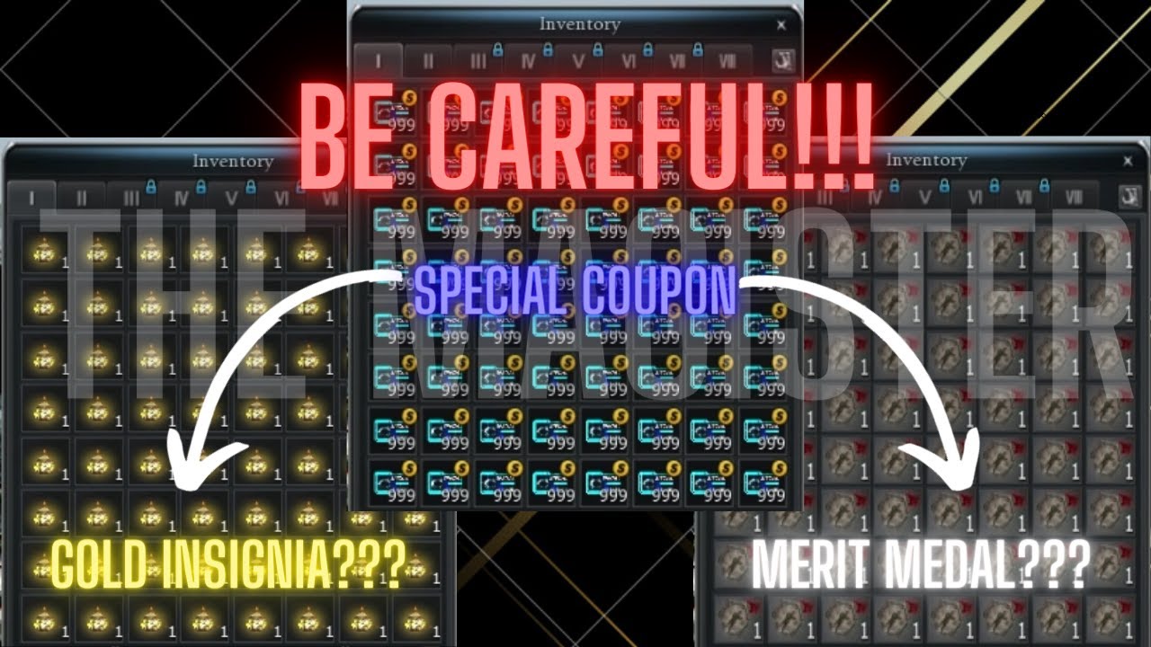 Special Coupons - 6,000 pcs | Gold Insignia or Merit Medal?
