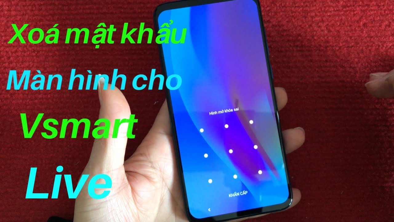 xóa mật khẩu màn hình Vsmart Live /HARD RESET VSMART LIVE