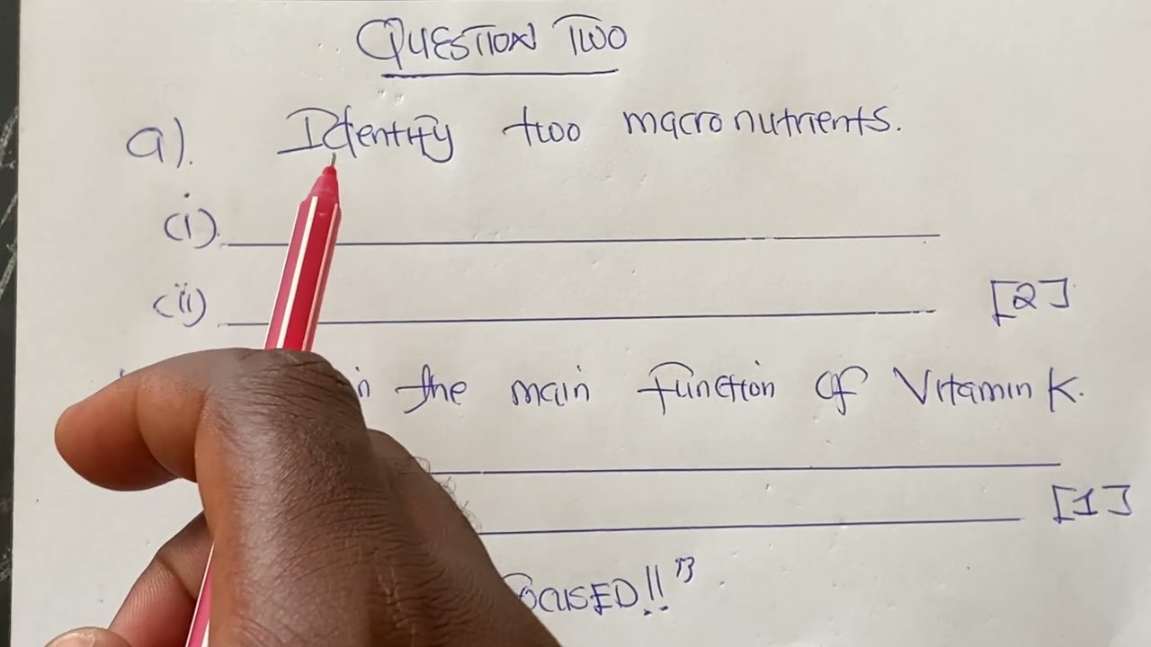 G12 FOOD AND NUTRITION 2023 EXAM