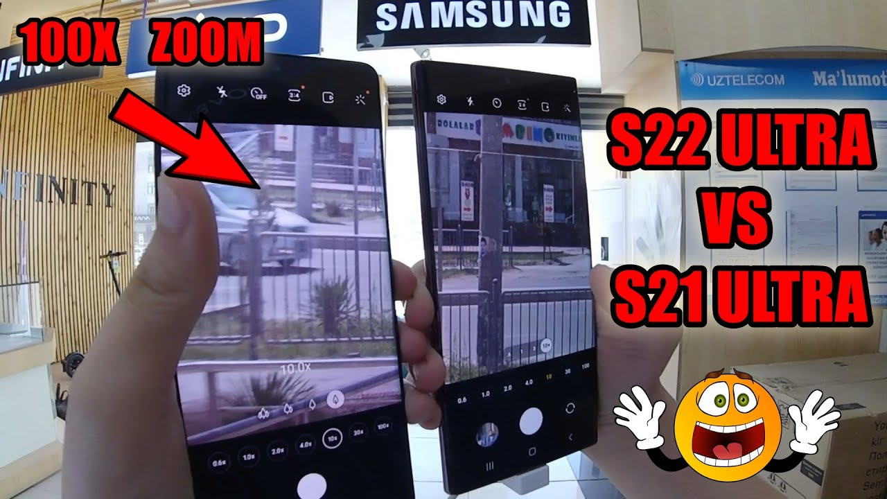 GALAXY S21 ULTRA VS S22 ULTRA ZOOM TEST #s22ultra #shorts