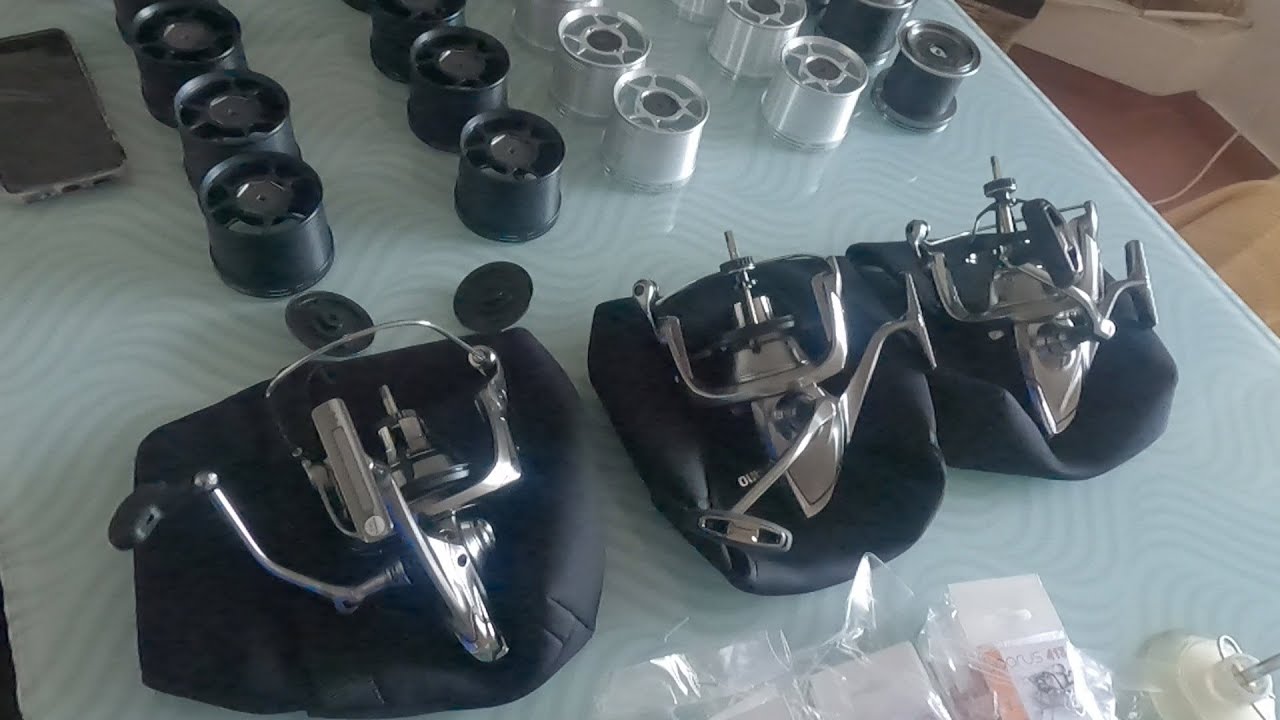 PESCA SURFCASTING CARRETE SHIMANO MGS XSD BOBINAS COMPATIBLES Y PREPARANDO MATERIAL