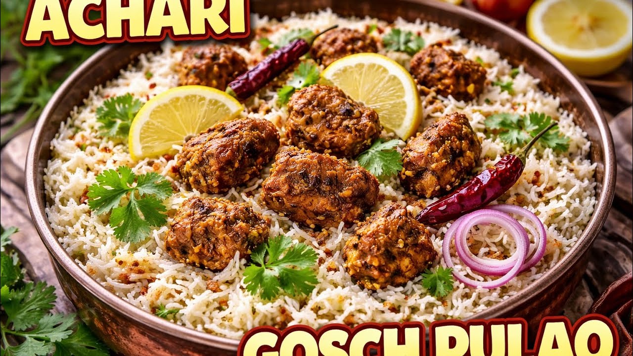 Achari Gosh Pulao – Restaurant Style full flavour 🤌🔥