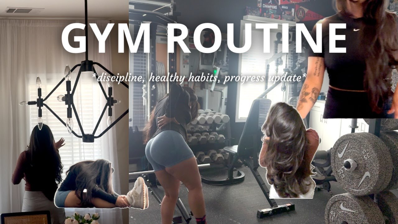 PRODUCTIVE *realistic gym routine* |lower body, home cooking,  disciplined and motivated