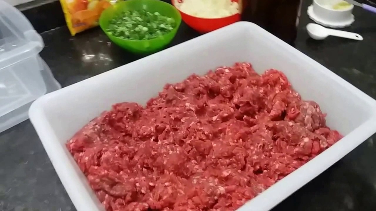 RECHEIO DE CARNE CRU PARA ESFIRRAS