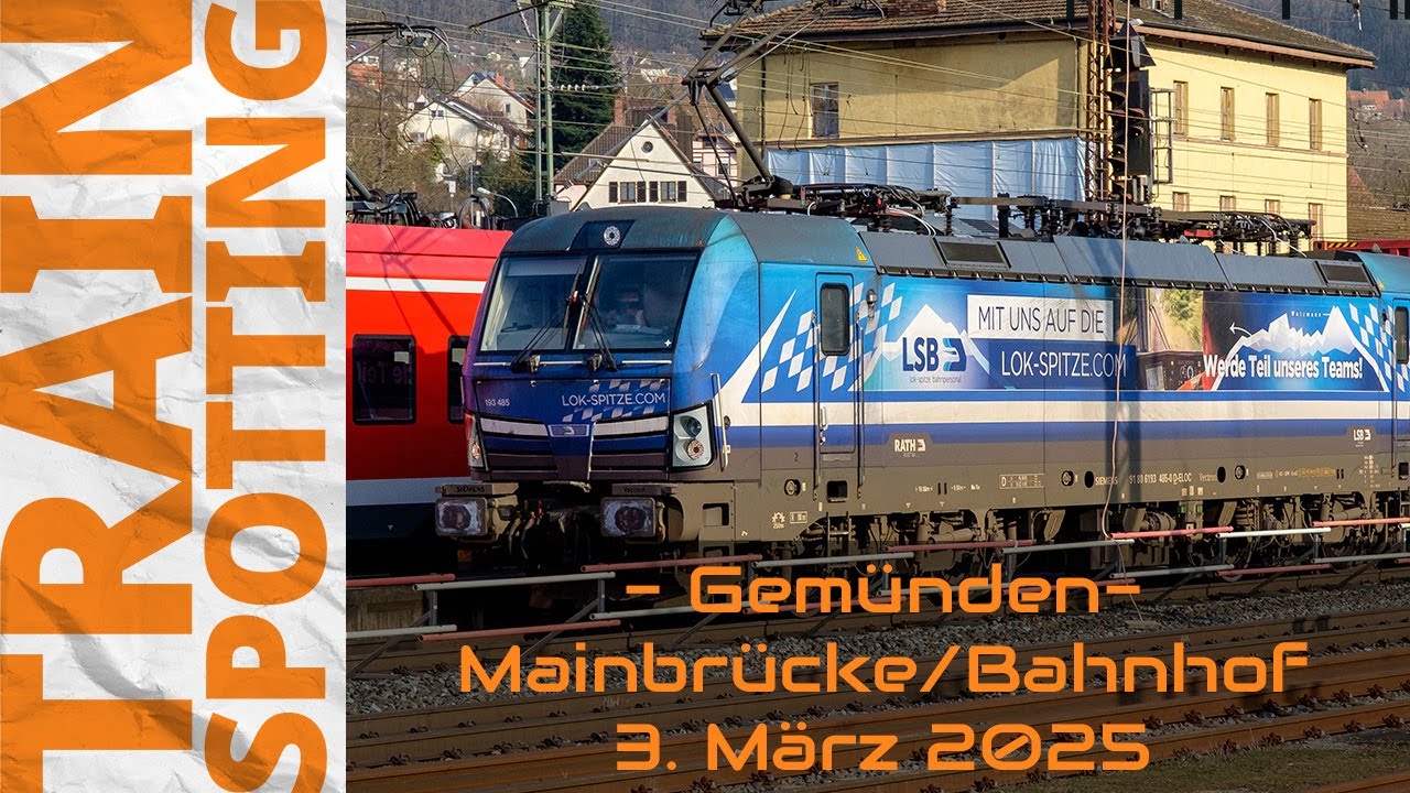 Zügegucken in und um Gemünden am Main - 8.3.25 - 4k|UHD|60fps
