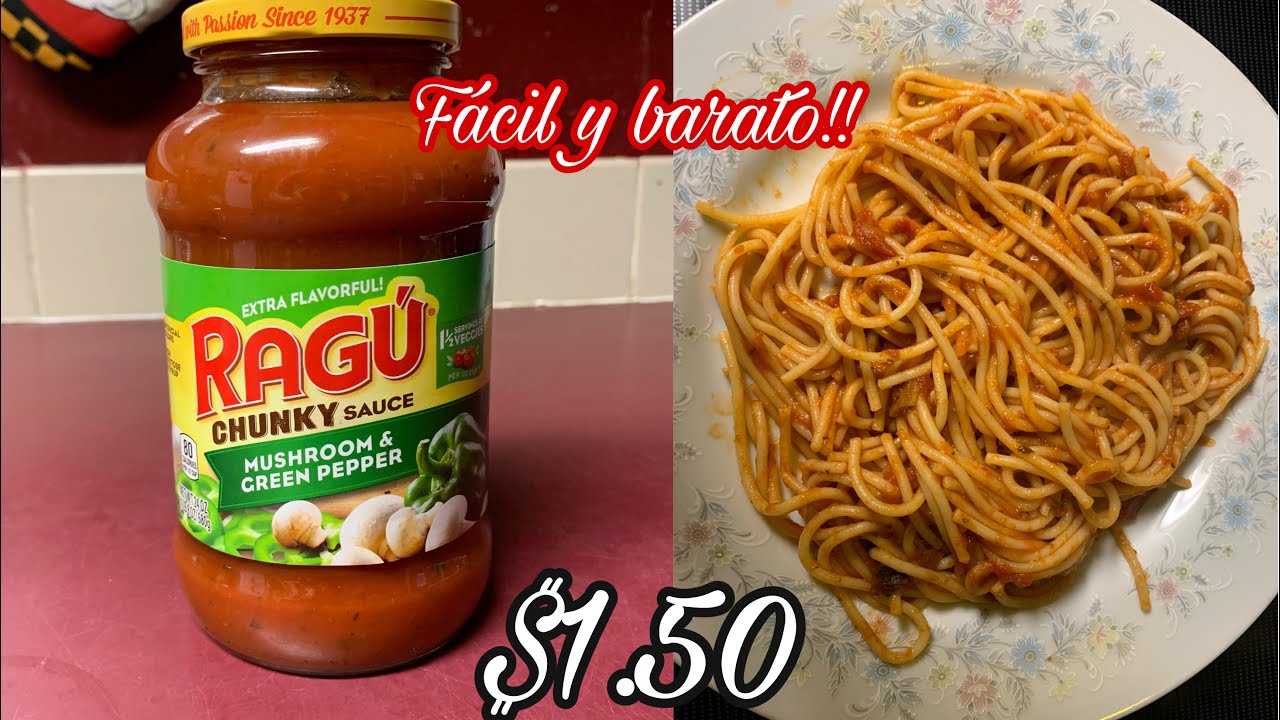 ESPAGUETI RAGÚ $1,50| Ideas fáciles y baratas!