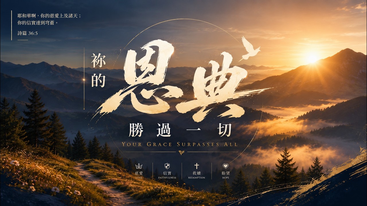 超好聽詩歌《祢的恩典勝過一切》Grace That Overcomes｜敬拜詩歌｜溫柔安靜的敬拜｜Worship Music for Healing & Hope #敬拜讚美 #基督教歌曲 #福音歌曲