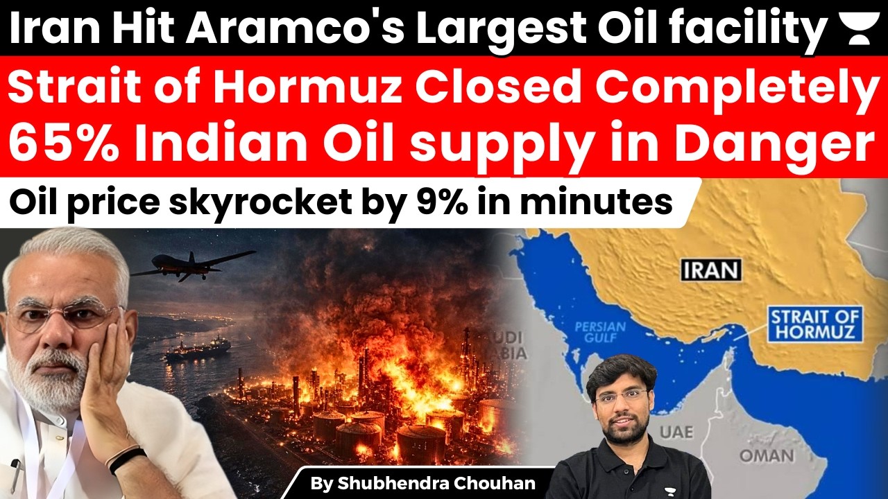 Iran Drone Strike on Ras Tanura, Hormuz Threat Pushes Global Oil Prices Up 9%