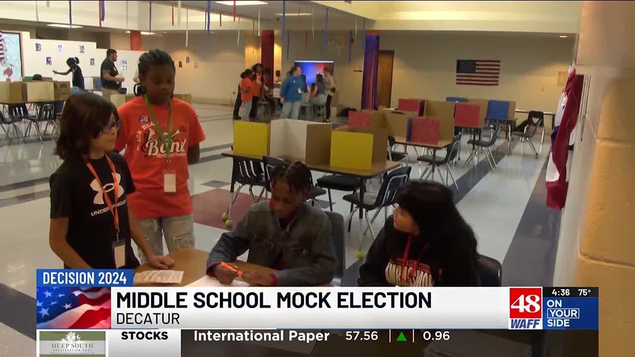 Austin Middle School students take part in mock election