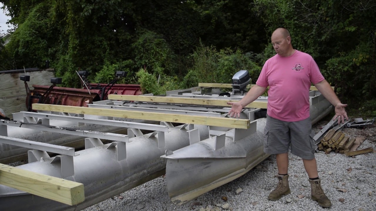 Home built houseboat and trailer build Part 1