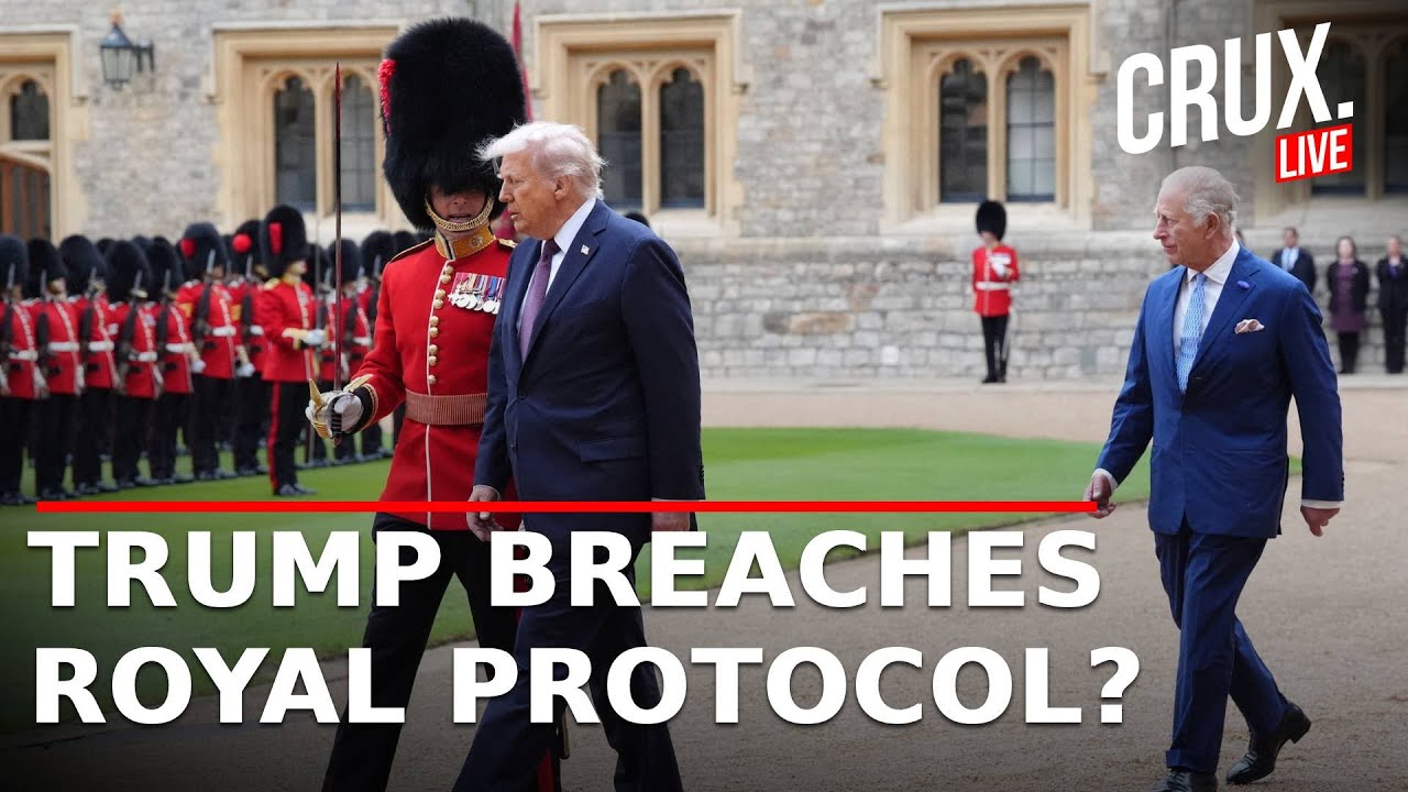 LIVE | Trump's 'Power Move' In UK? US President Walks In Front Of King Charles | Royals | Windsor