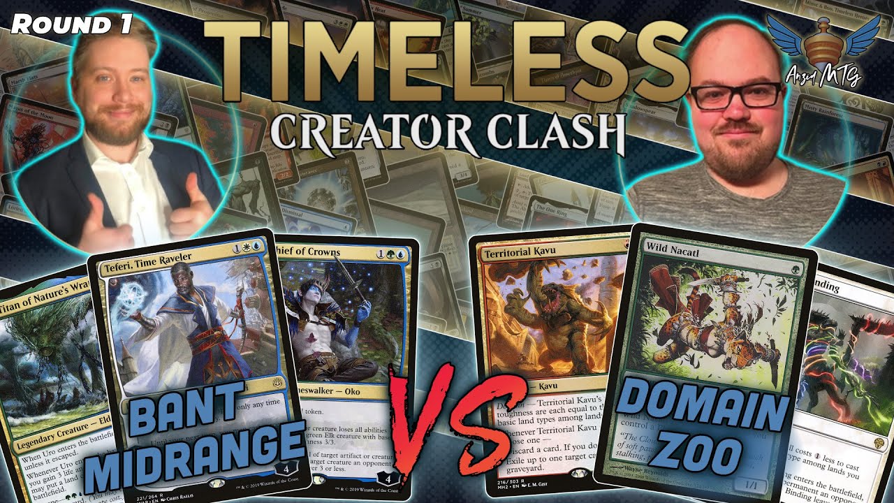 MTG Timeless | Bant Midrange vs Domain Zoo | Timeless Creator Clash | Round 1