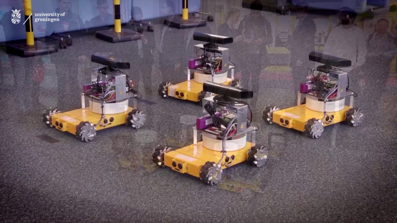 Robotics and control at the lab of Discrete Technology and Production Automation (no sound).