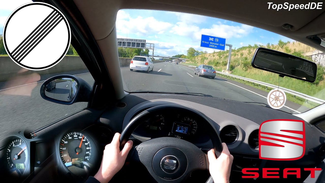 SEAT IBIZA 6L 1.2 64HP *TOPSPEED* DRIVE POV 0-100 ACCELERATION AUTOBAHN