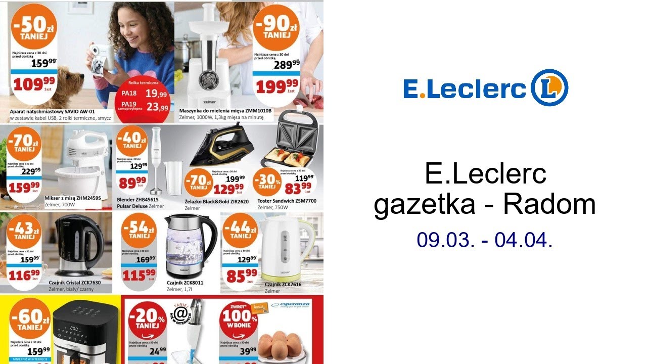 E.Leclerc gazetka - Radom 09.03. - 04.04.