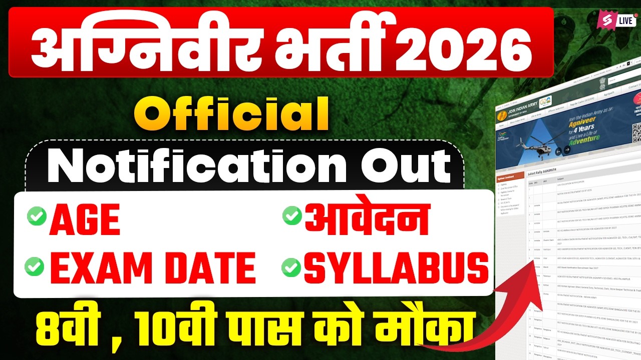 Army Bharti 2026 New Update | Army Agniveer Notification 2026 OUT | Agniveer New Vacancy 2026