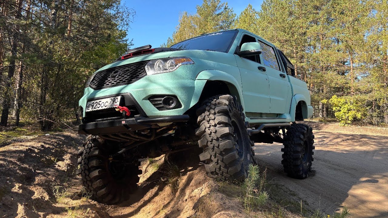Динамичная разведка маршрута на турбо УАЗ Пикап на резине CST Land Dragon 39 дюймов. День первый. 