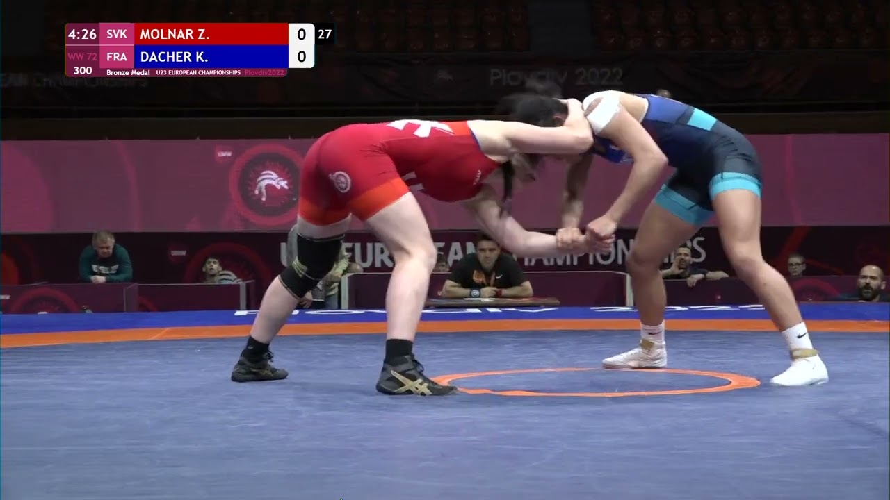 BRONZE WW - 72 kg: Z. MOLNAR (SVK) v. K. DACHER (FRA)