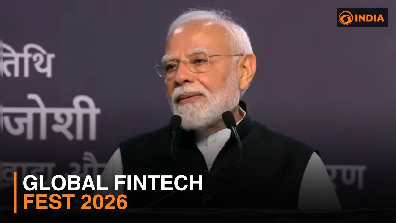 Премьер-министр Моди откроет Global Fintech Fest 2026 в Мумбаи и другие новости | DD India Live