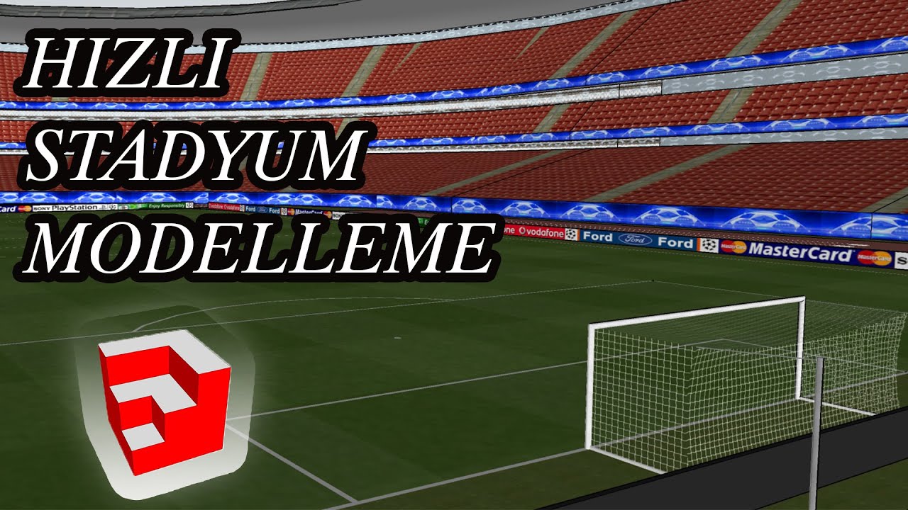 Sketchup Basit Stadyum Modelleme | 5 dk