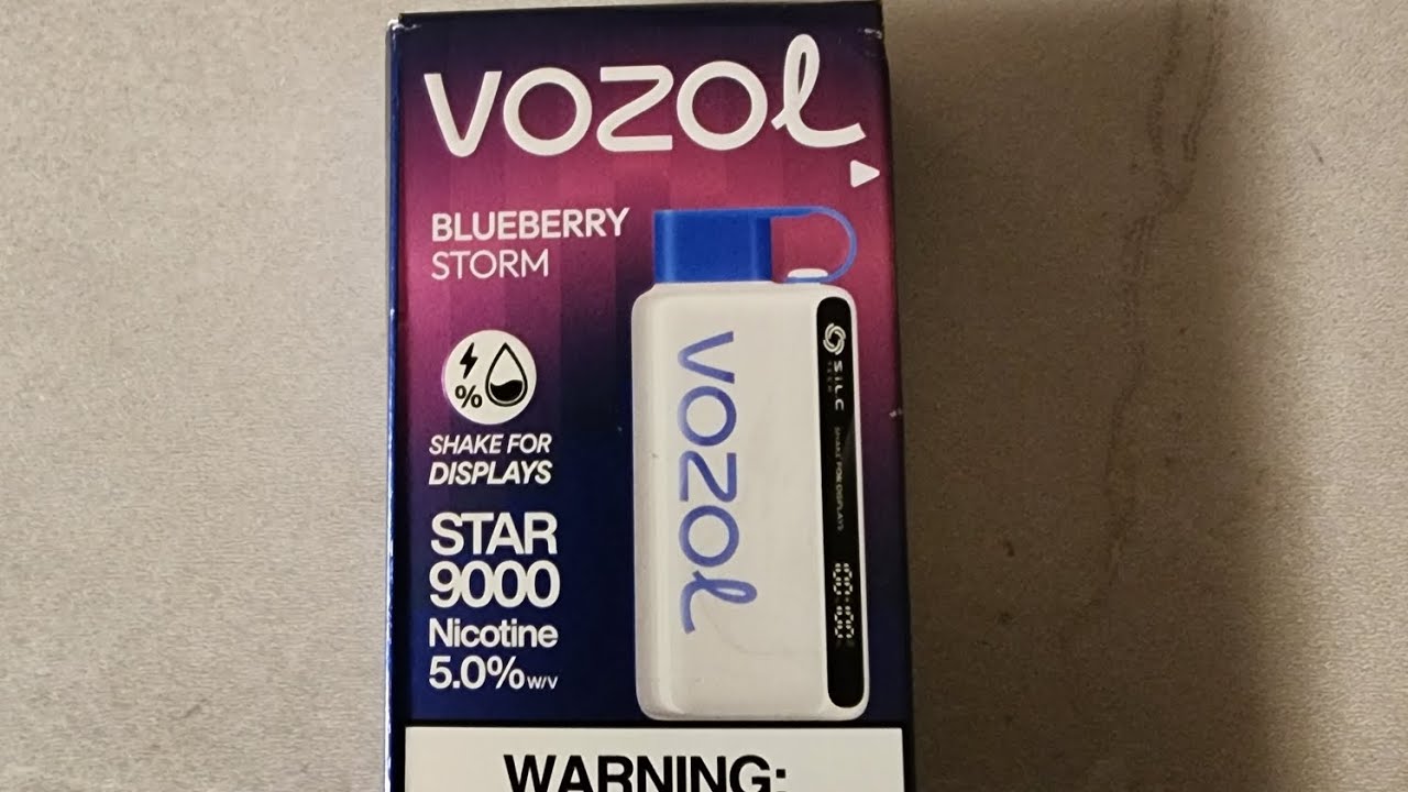 VOZOL blueberry storm Star 9000    review  ** CONTEST FOR BLUE RAZZ ICE *** 21 and older