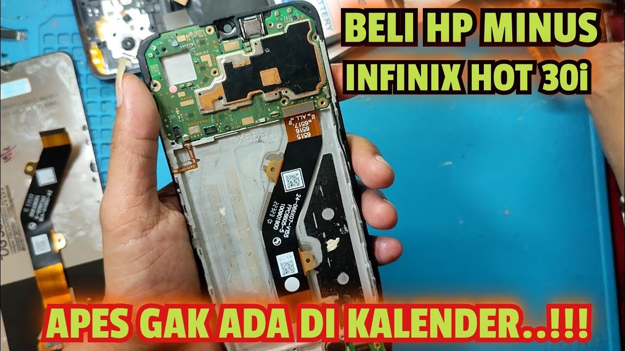 Servis HP Infinix HOT 30i MATOT cuma lampu led putih... Berhasil 100%