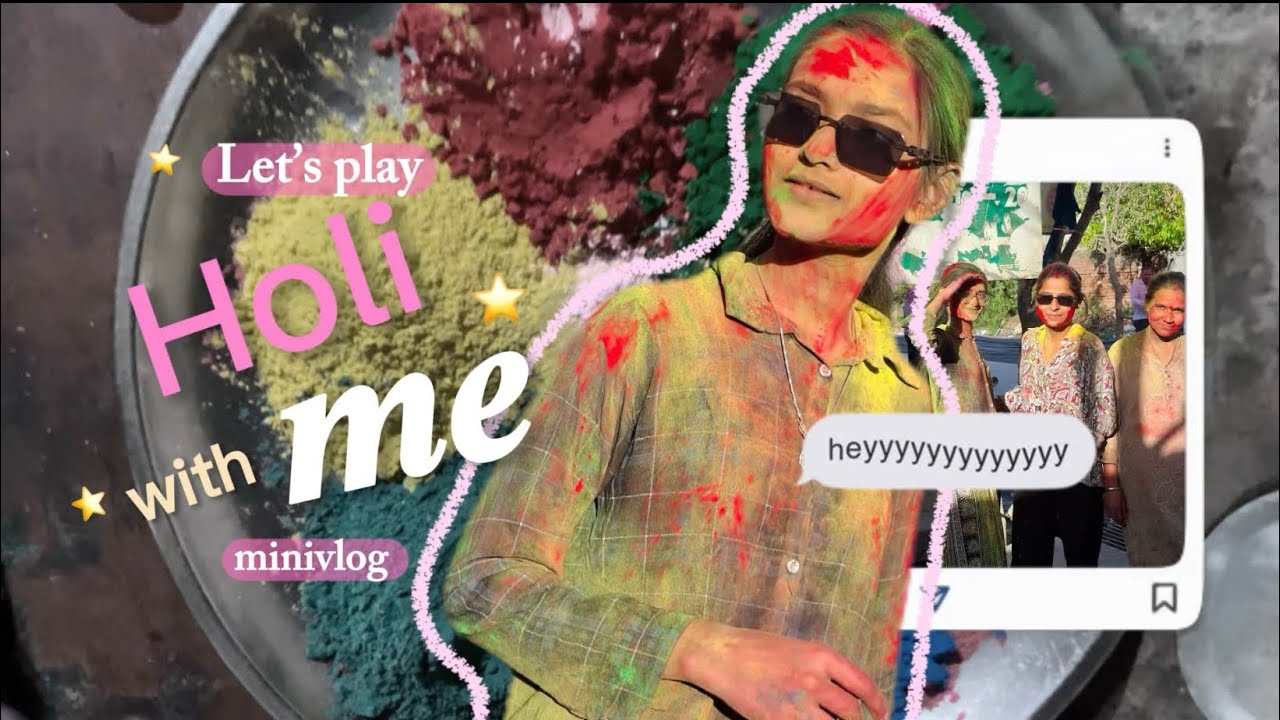 Let’s play holi||Anshika||Anshna||Vlog||
