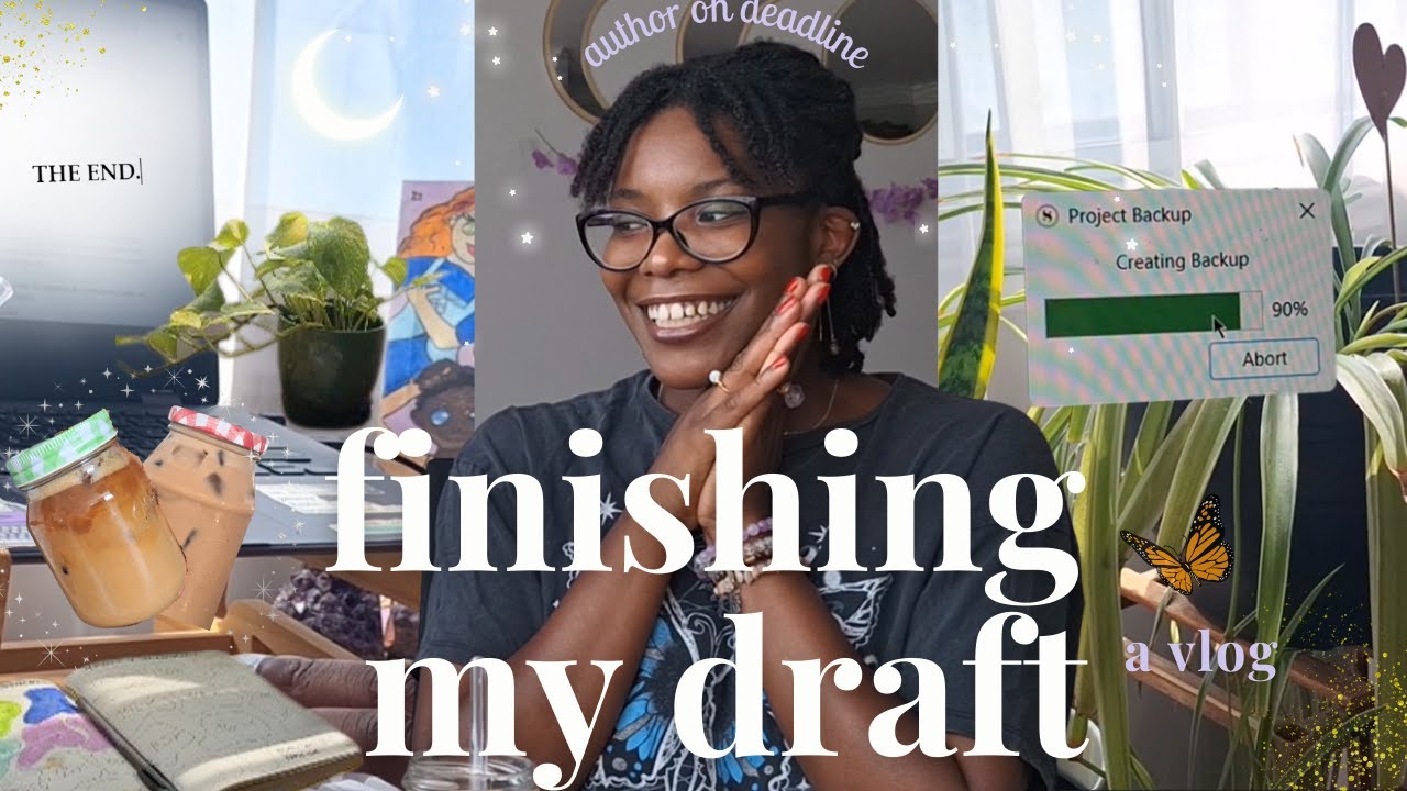 FINISHING MY 3RD DRAFT 🎉✨ | A (chaotic) VLOG