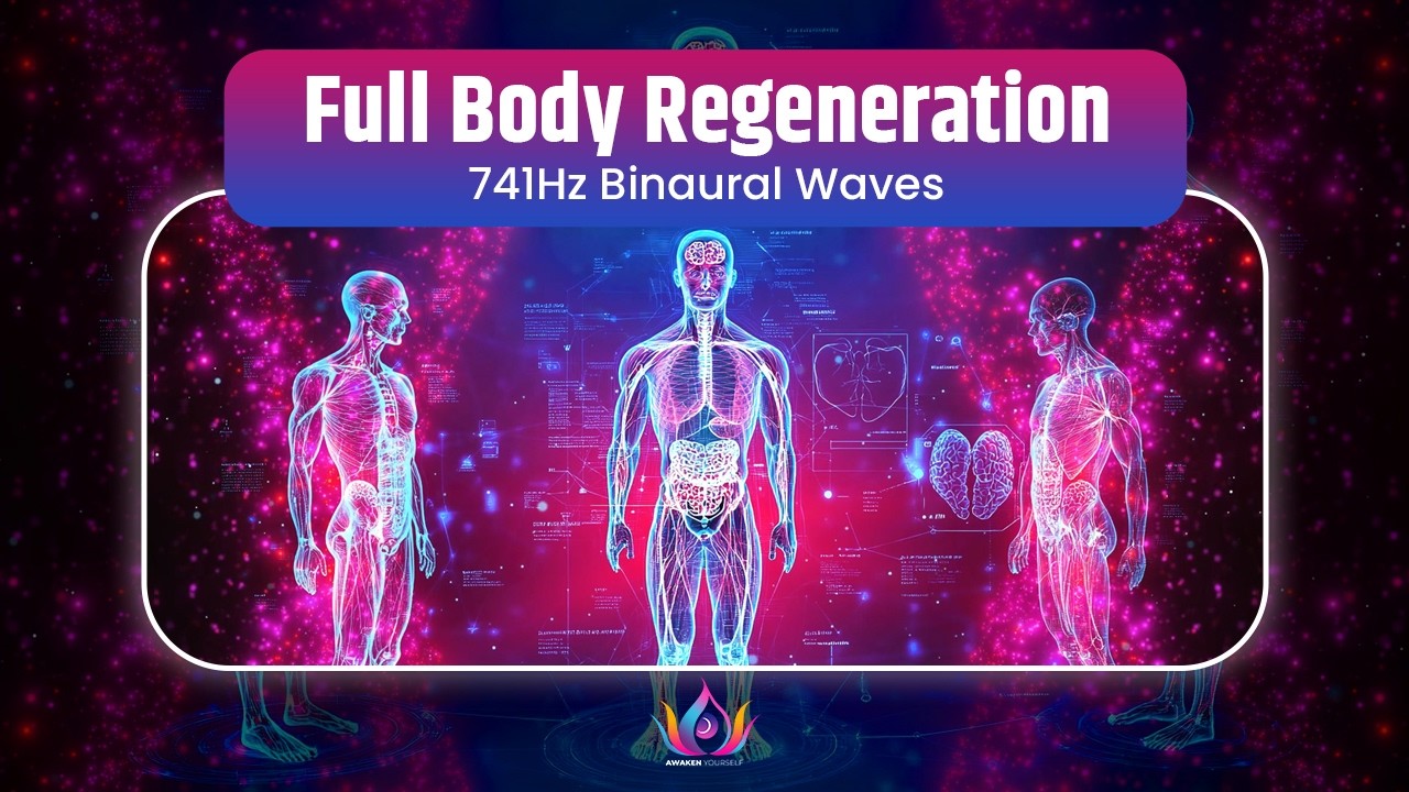 Full Body Regeneration Frequencies | 741Hz Binaural Waves  for Deep Cellular Detox & Systemic Repair
