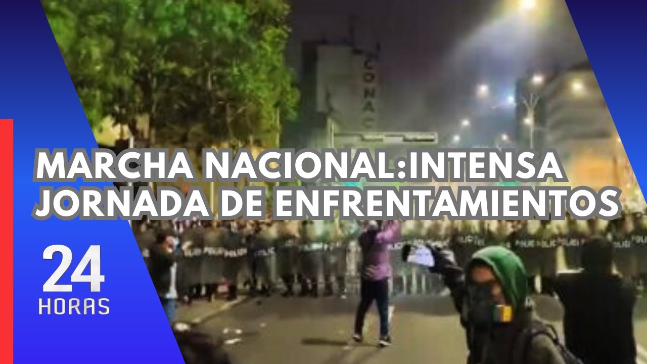 Marcha del 15 de octubre deja múltiples heridos tras enfrentamientos con la PNP en el centro de Lima
