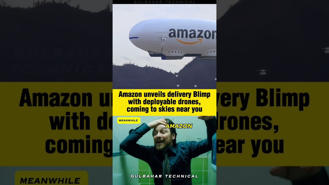 Amazon Delivery Blimp Is Here With Flying Drones! 🚁