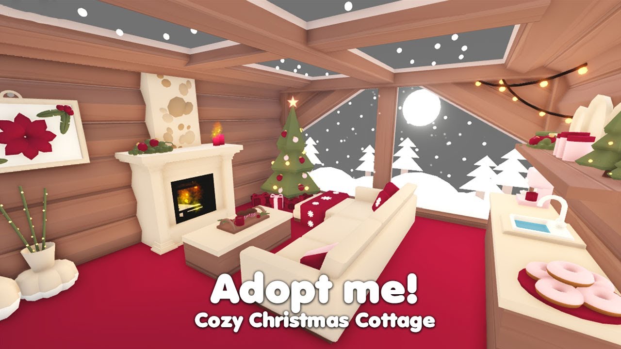 Cozy Christmas Cottage *Tiny home* in Adopt me! 🎄🪵