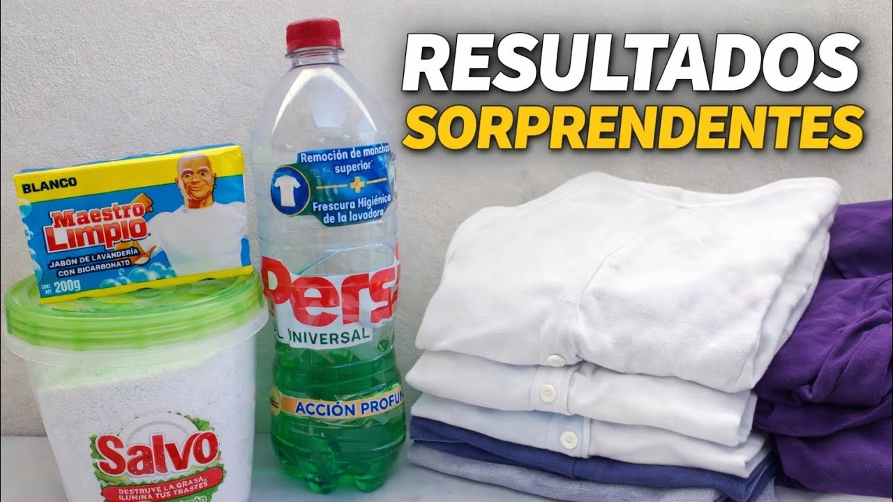LIMPIEZA PROFUNDA EN TU ROPA#jabóncasero #ahorroencasa #ropalimpia 